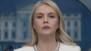 White House Press Secretary Karoline Leavitt speaks at the White House press briefing room in Washington DC, United States, on October 23, 2025.