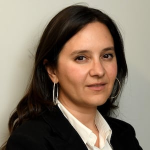 Bari Weiss attends Book Club Event With Peggy Noonan on November 19, 2024 in New York City.