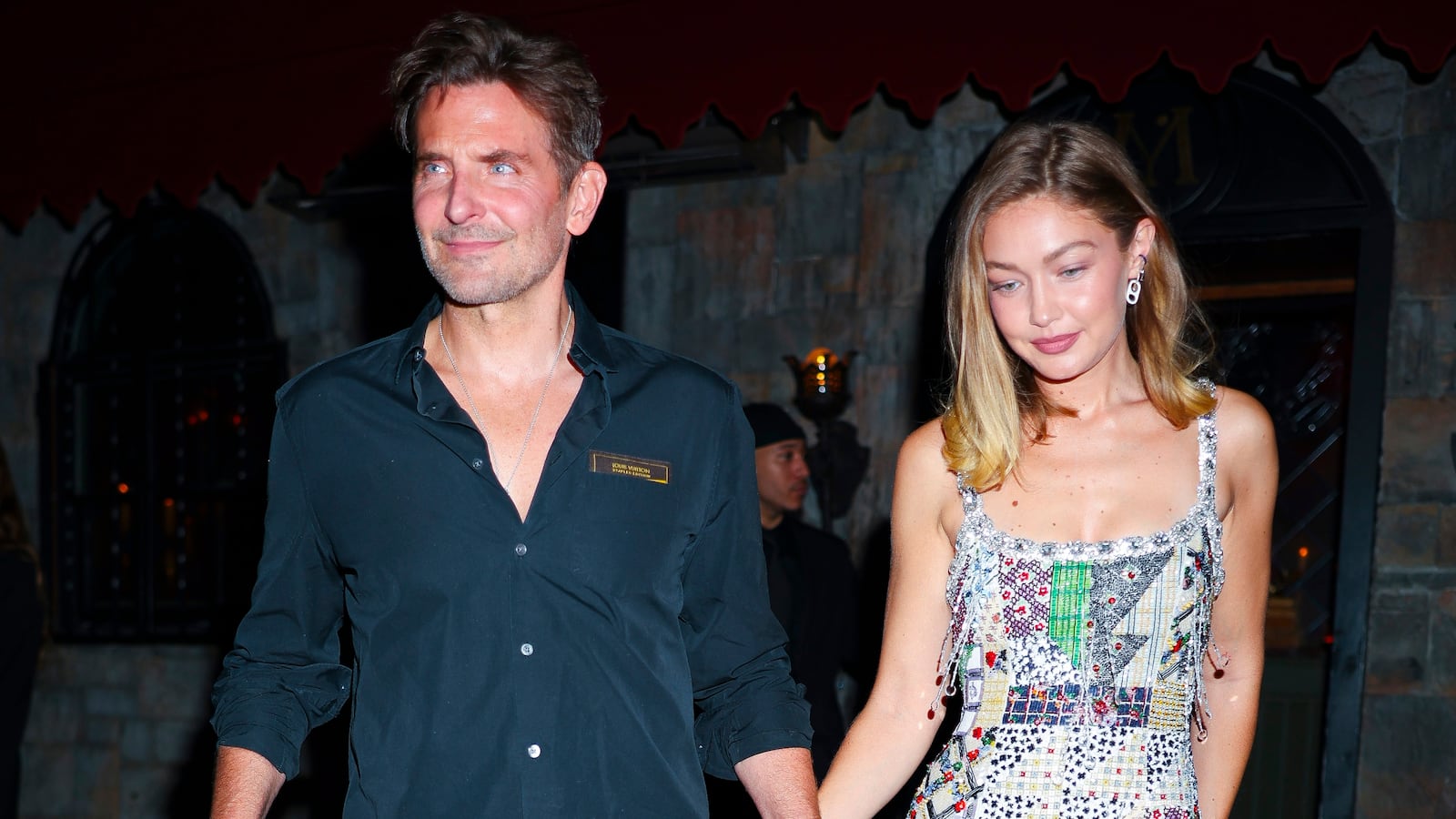 Bradley Cooper and Gigi Hadid attend the Vogue October issue cocktail party at Monsieur in the East Village on September 14, 2025, in New York City.