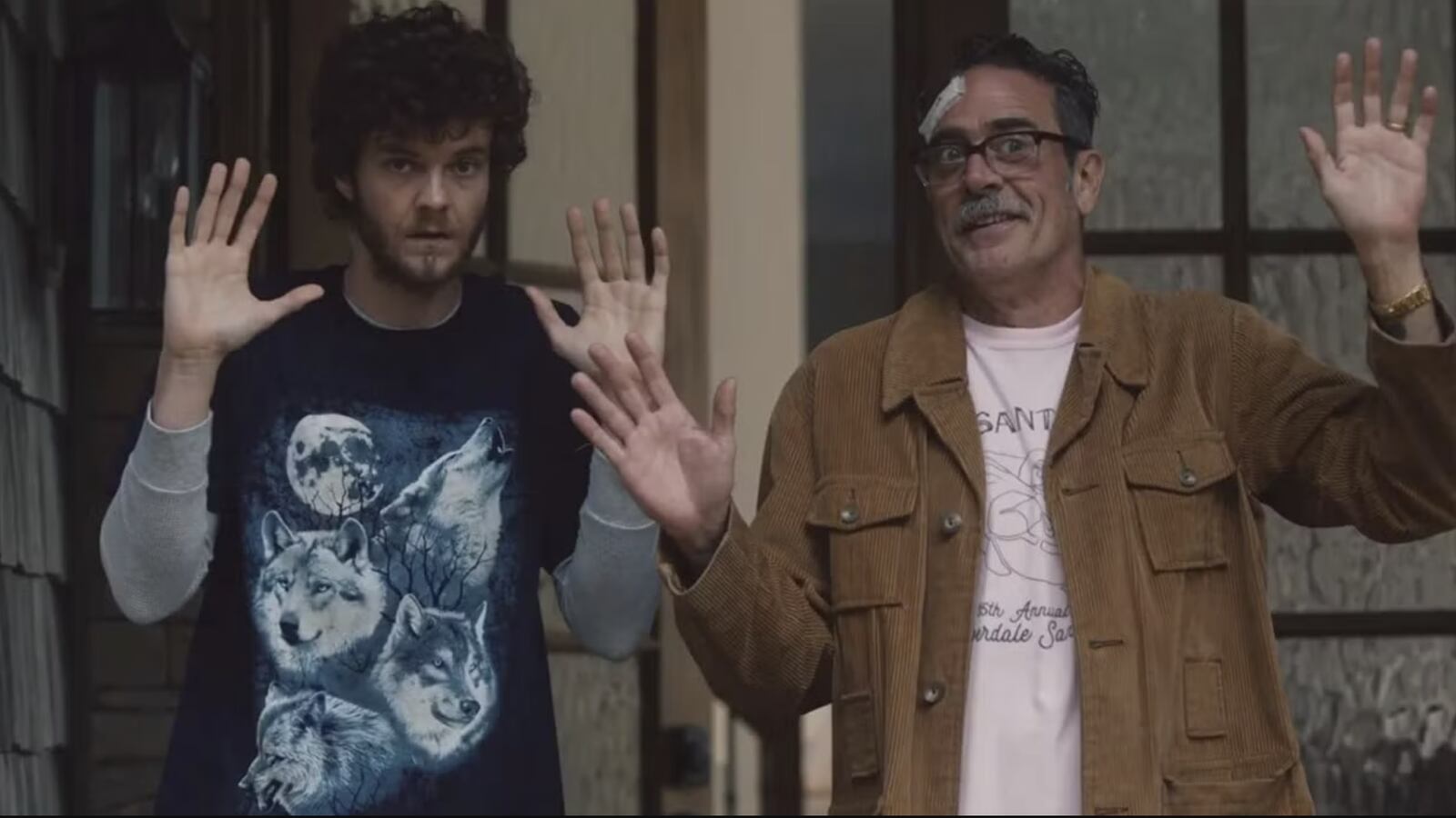 Jack Quaid and Jeffrey Dean Morgan