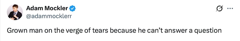 Adam Mockler posts after his CNN exchange with Scott Jennings.