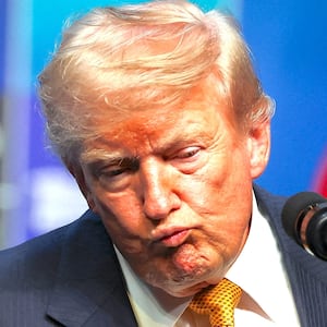 U.S. President Donald Trump reacts as he speaks to the media on the day of a NATO leaders' summit in Ankara, Turkey, July 8, 2026.