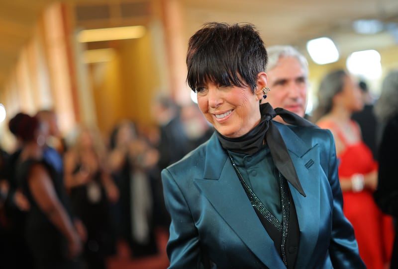 Diane Warren on the red carpet during the Oscars arrivals at the 98th Academy Awards