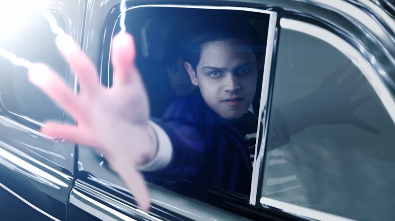 Isaac Ordonez as Pugsley Addams in Wednesday.