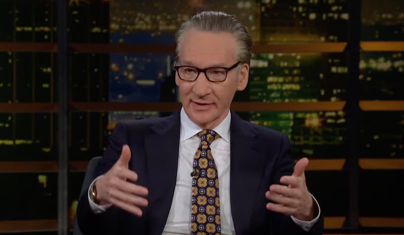 Bill Maher hosts 'Real Time With Bill Maher' on Nov. 7, 2025.