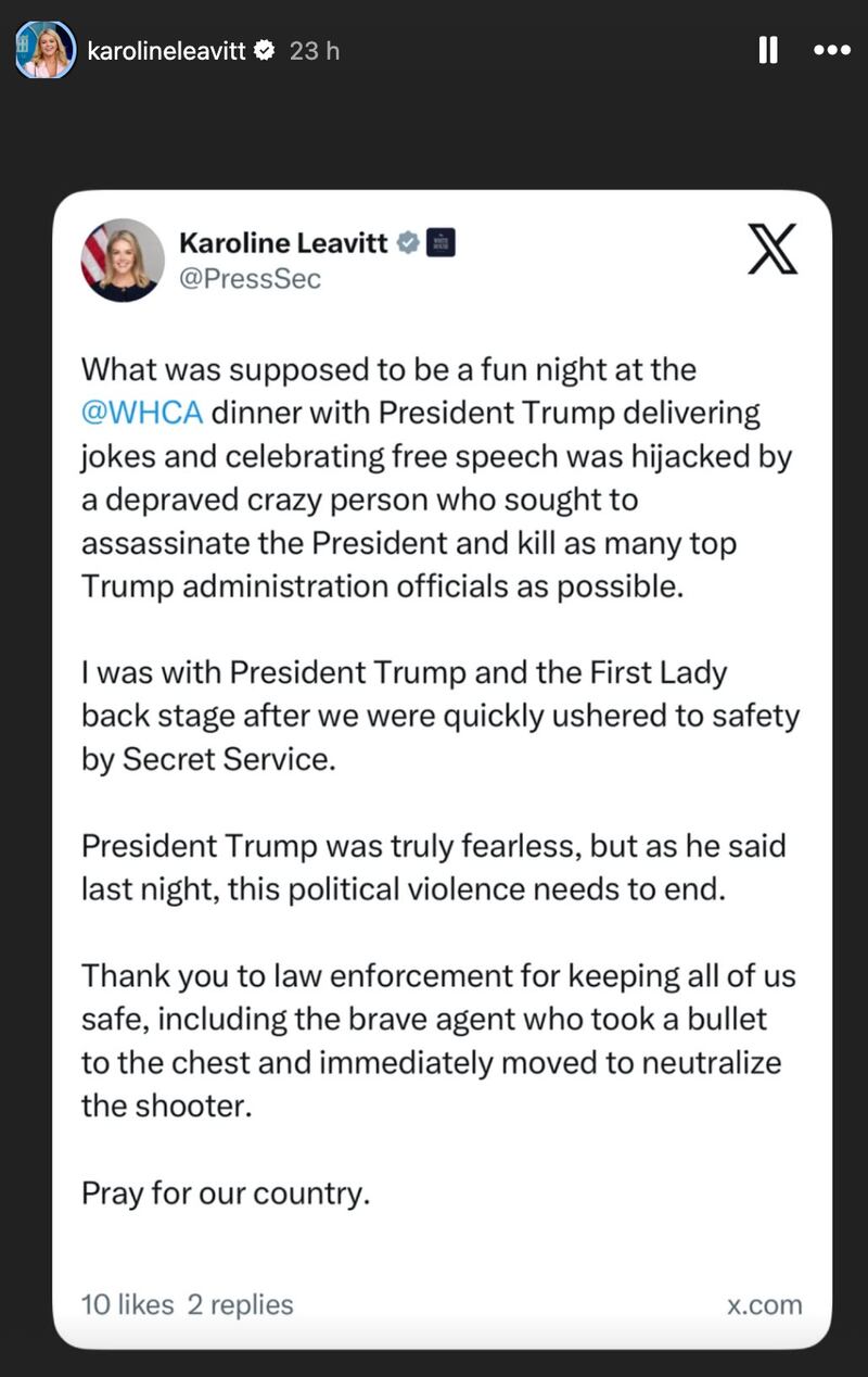 Leavitt shared this message before showing off her makeup and outfit.