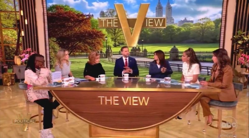 JD Vance gets a grilling on "The View".