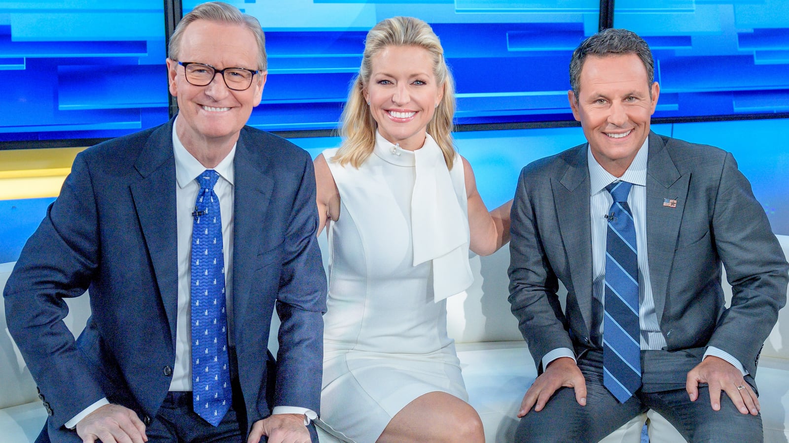 Steve Doocy, Ainsley Earhardt and Brian Kilmeade from Fox & Friends.