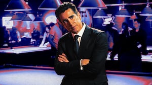 A photo illustration illo of Colin Farrell in Sugar.