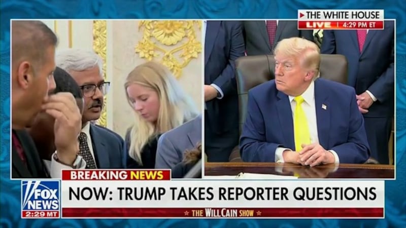 Trump said the reporter was “Central Casting.”
