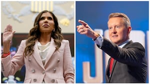 Kristi Noem and Ken Jennings