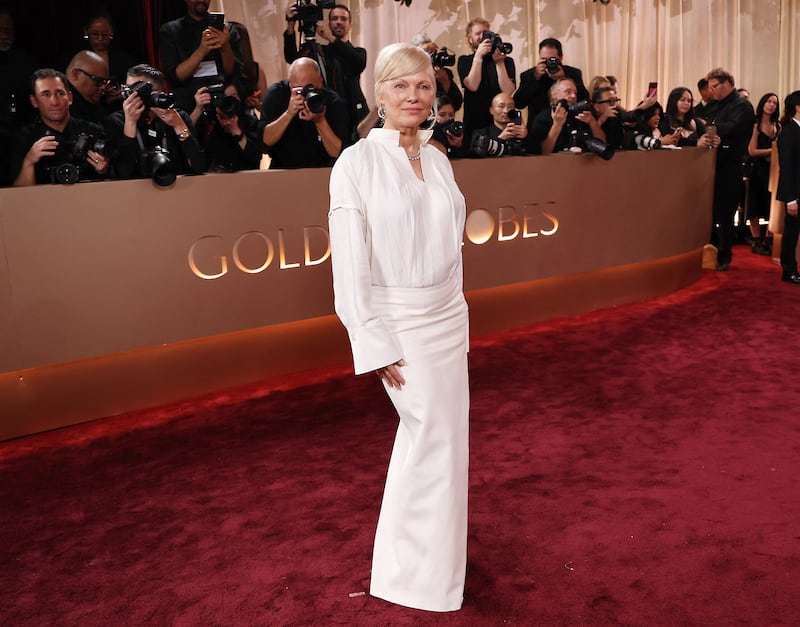 Pamela Anderson attends the 83rd annual Golden Globe Awards at the Beverly Hilton hotel in Beverly Hills, California, on January 11, 2026.