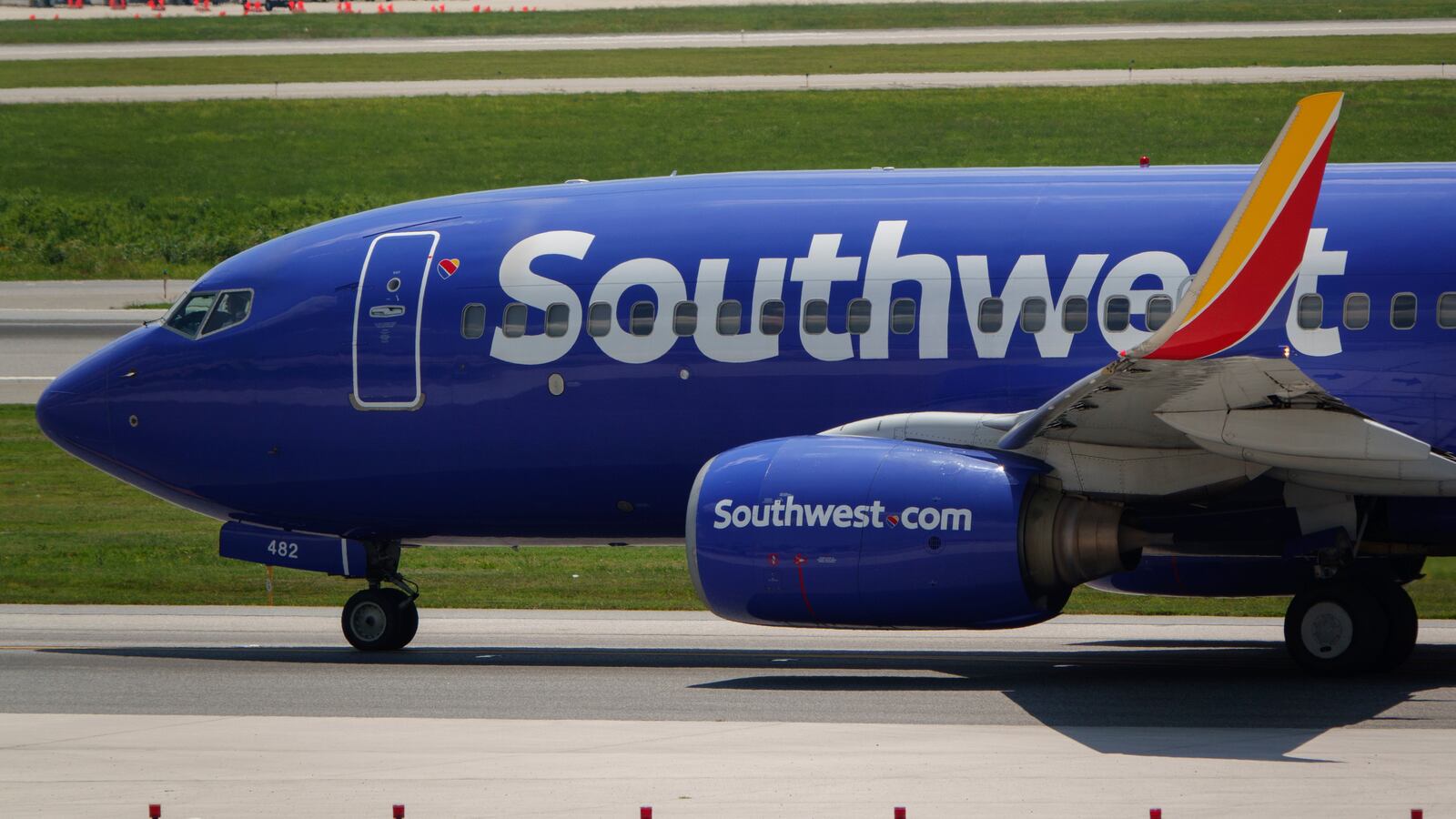 Southwest Airlines Boeing 737 airplane taxis at Baltimore - Washington International Thurgood Marshall Airport on June 26, 2025 in Baltimore, Maryland.