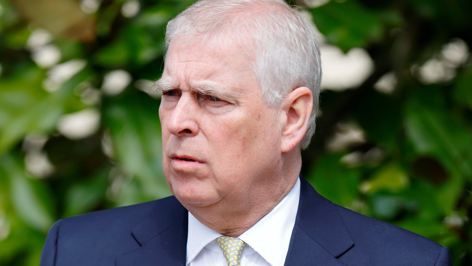 Prince Andrew, Duke of York attends the traditional Easter Sunday Mattins Service at St George's Chapel, Windsor Castle on April 20, 2025 in Windsor, England.