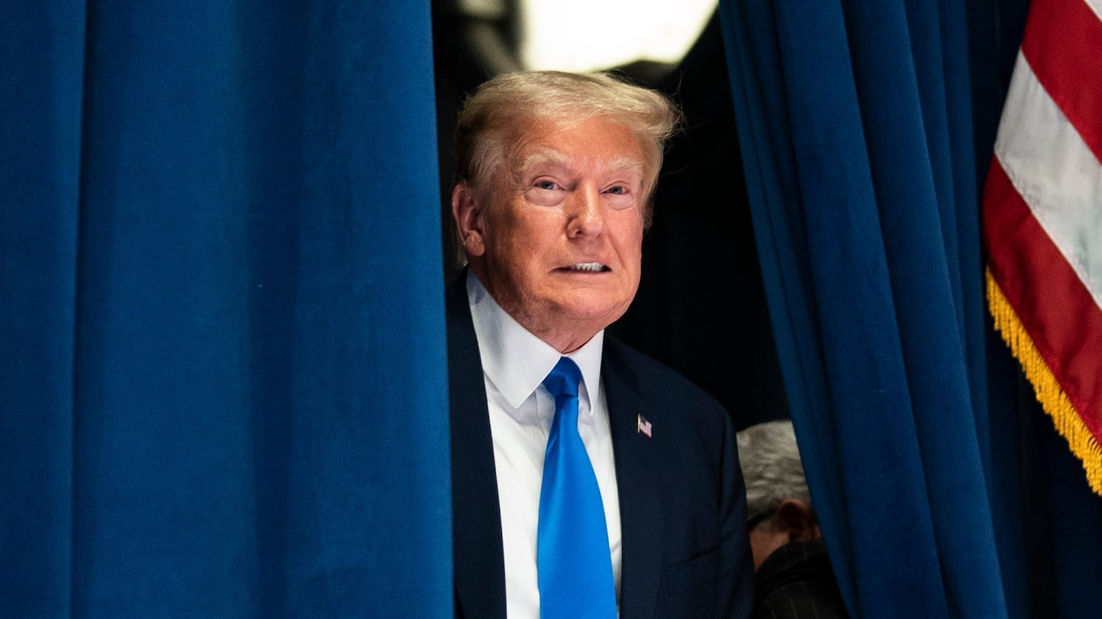 Washington, DC - September 15 : Former President Donald Trump walks out to speak at the Concerned Women for America Summit held at the Capitol Hilton on Friday, Sept 15, 2023, in Washington, DC. (Photo by Jabin Botsford/The Washington Post via Getty Images)