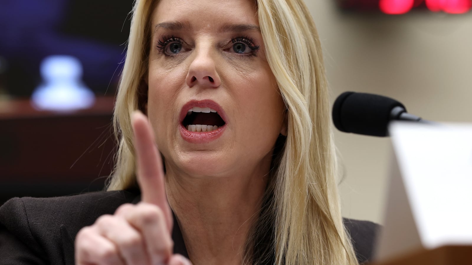 WASHINGTON, DC - FEBRUARY 11: U.S. Attorney General Pam Bondi testifies before the House Judiciary Committee in the Rayburn House Office Building on February 11, 2026 in Washington, DC. Bondi is expected to face questions on her department’s handling of the files related to the convicted sex offender Jeffrey Epstein, President Trump’s investigations into political foes and the handing of the two fatal ICE shootings of U.S. citizens. (Photo by Win McNamee/Getty Images)