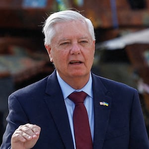 U.S. Senator Lindsey Graham (R-SC) speaks to the media after his meeting with Ukraine's President Volodymyr Zelenskiy, amid Russia's attack on Ukraine, in Kyiv, Ukraine July 10, 2026.
