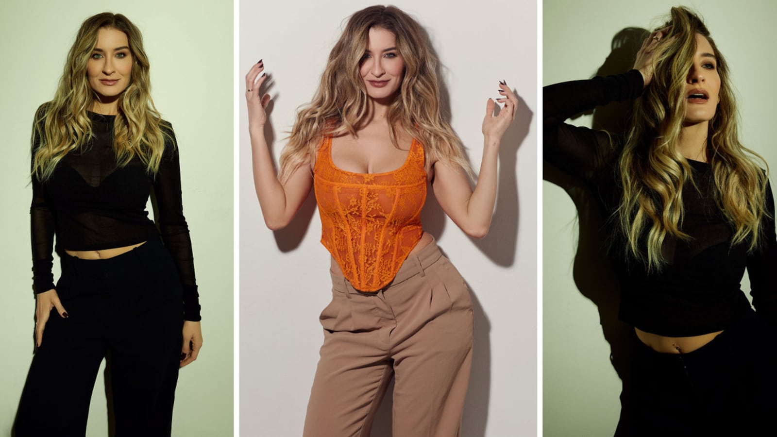 An illustration including photos of Nicole Travolta