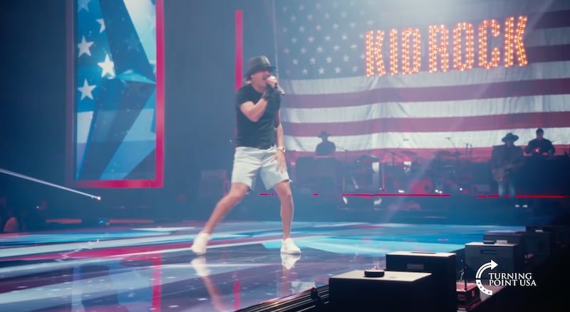 Kid Rock at the "All-American Halftime Show"