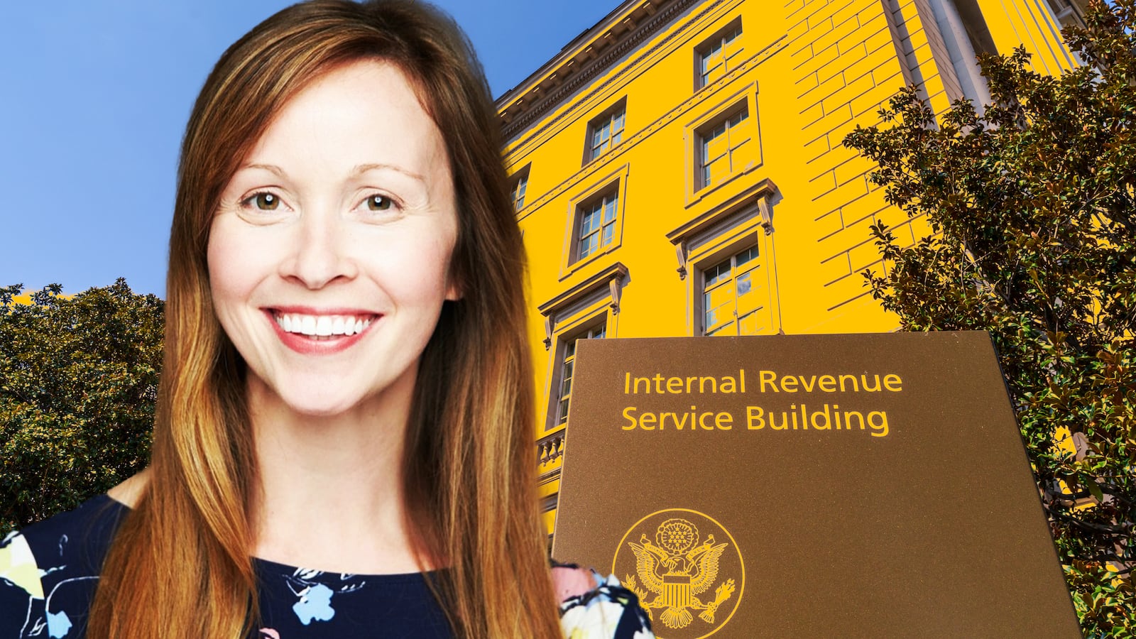 Melanie Krause, IRS building photo illustration