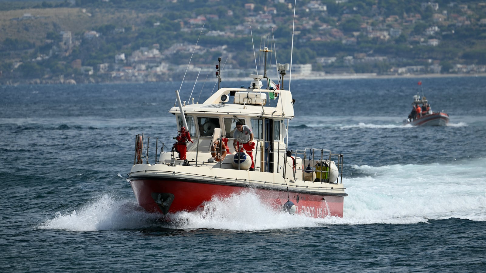 Rescue boats operate off Porticello