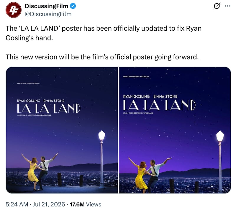 A screenshot of X