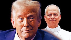 Donald Trump and Pope Leo.