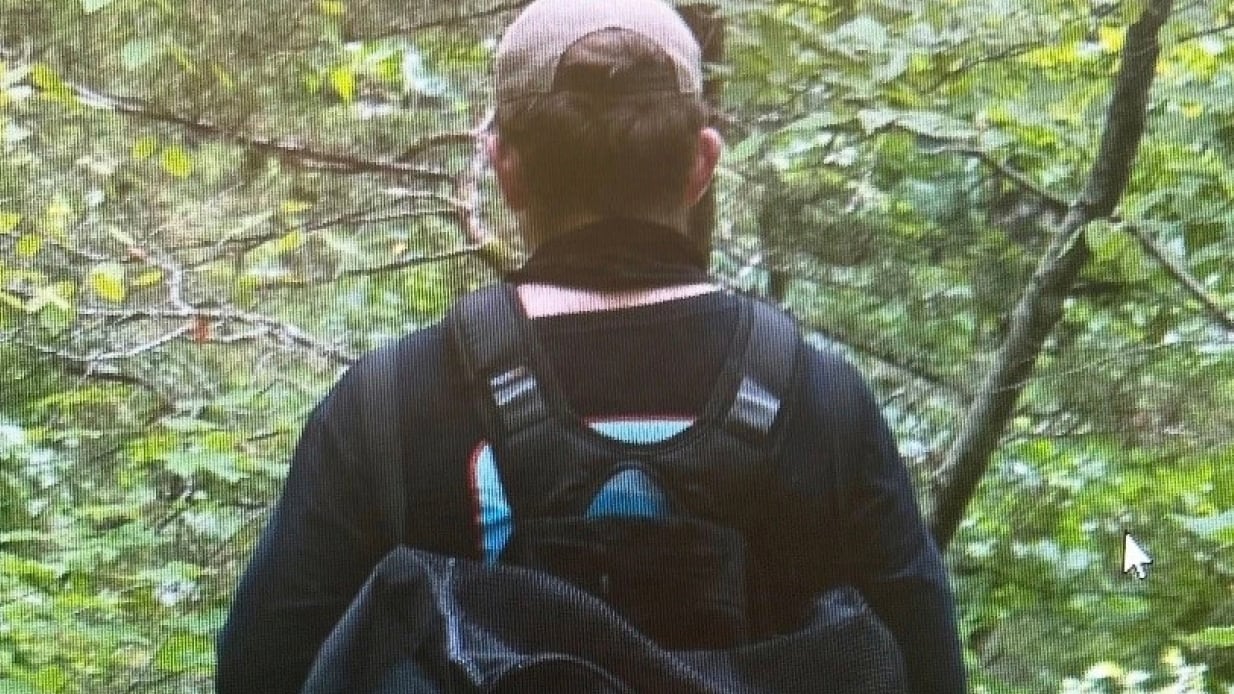 Image of a man Arkansas State Police want to speak to in connection with a double homicide at Devil’s Den State Park.