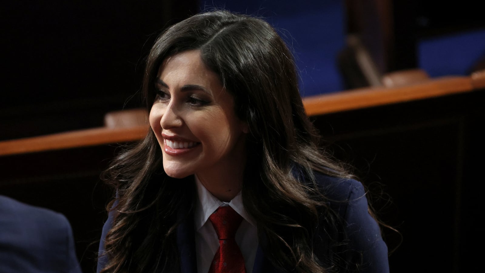 Freshman Rep. Anna Paulina Luna (R-FL) arrives on the House floor to attend U.S. President Joe Biden's State of the Union