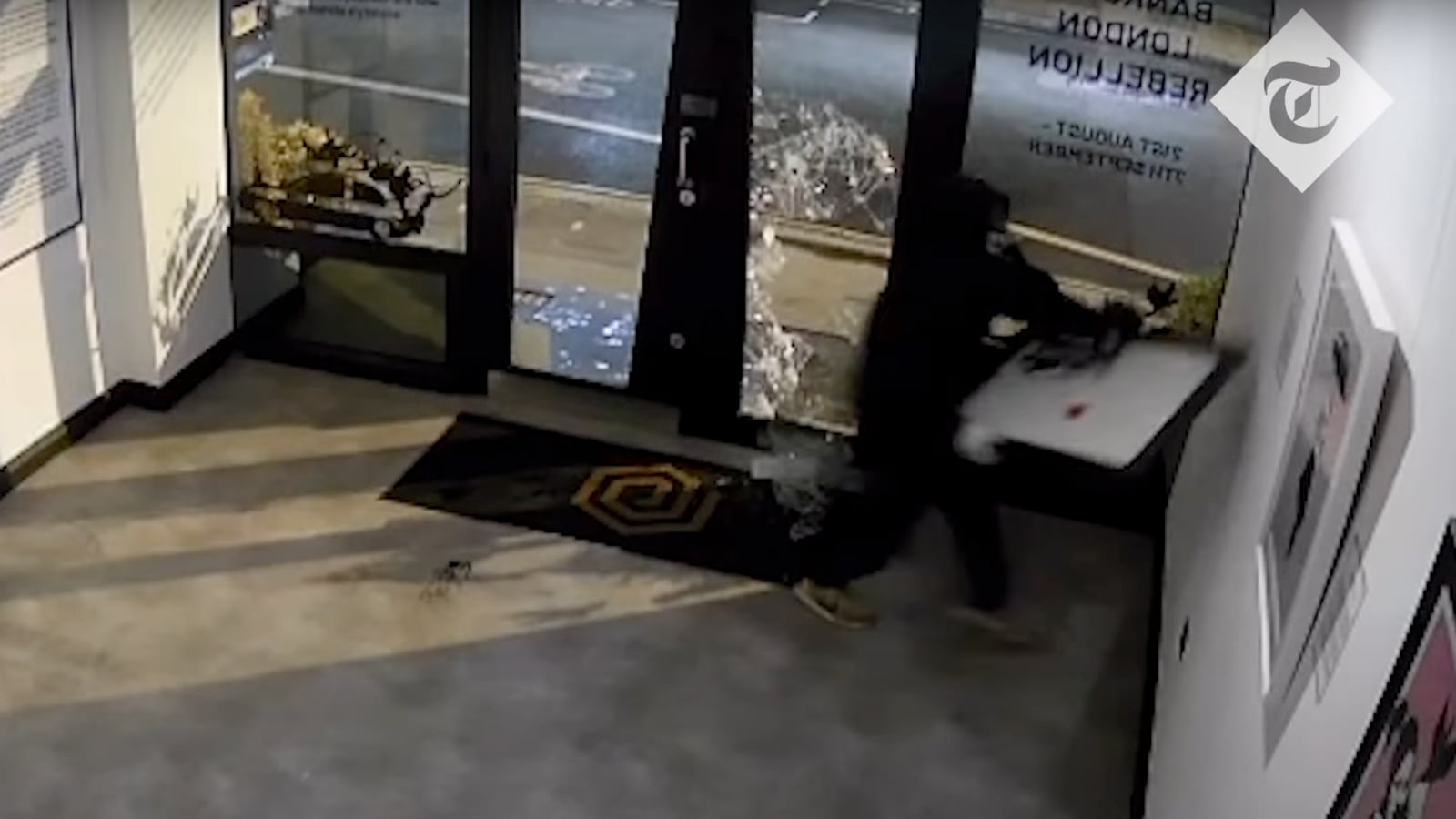 A Banksy artwork, ‘Girl With Balloon,’ was stolen from a gallery in London—the incident was caught by security cameras.