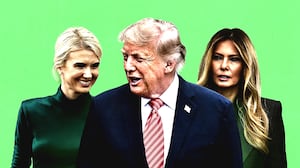 Natalie Harp, Donald Trump and Melania Trump