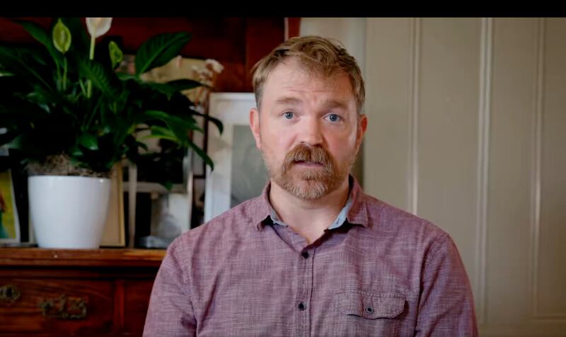 Maine Democratic Senate candidate Graham Platner in a video he released responding to being accused of rape on Monday, July 6. He denied the allegation.