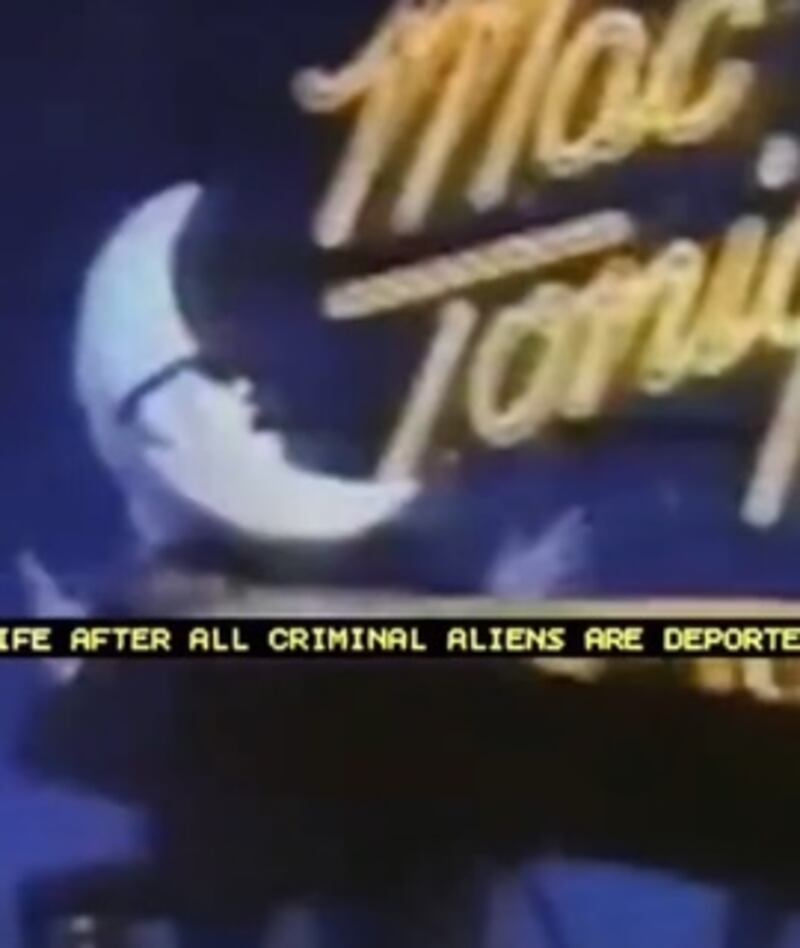 A screen grab from a  recent DHS post featuring a white supremacist character known as Moon Man, which is listed on ADL's list of "hate symbols"