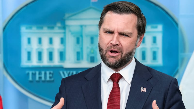 U.S. Vice President JD Vance holds a press briefing, the first since Karoline Leavitt stepped down as press secretary, at the White House, in Washington, D.C., U.S., September 3, 2026. REUTERS/Jonathan Ernst