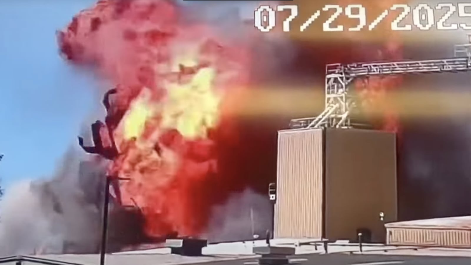 The blast occurred just before noon at the Horizon Biofuels plant, Fremont, Nebraska.