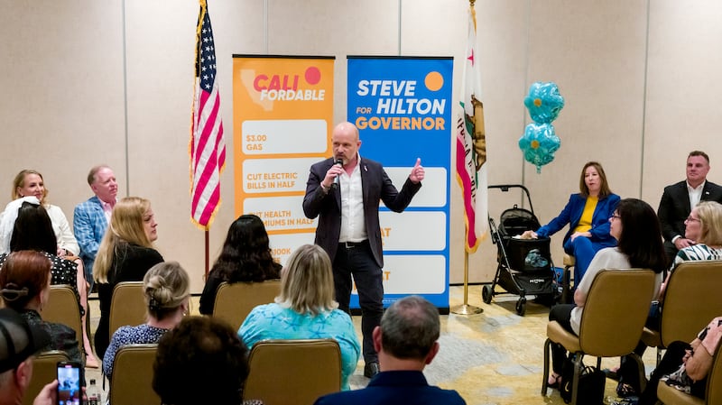 Steve Hilton, California gubernatorial candidate, has touted his relationship with Trump's inner circle.