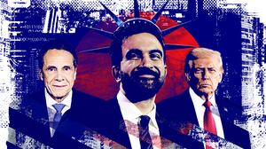 Andrew Cuomo, Zohran Mamdani and Donald Trump.