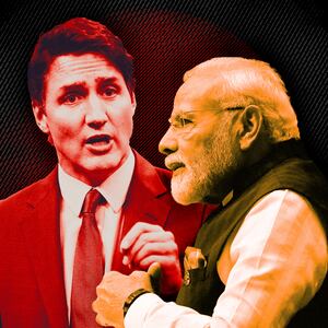 A photo illustration of Canada PM Justin Trudeau and India PM Narendra Modi. 