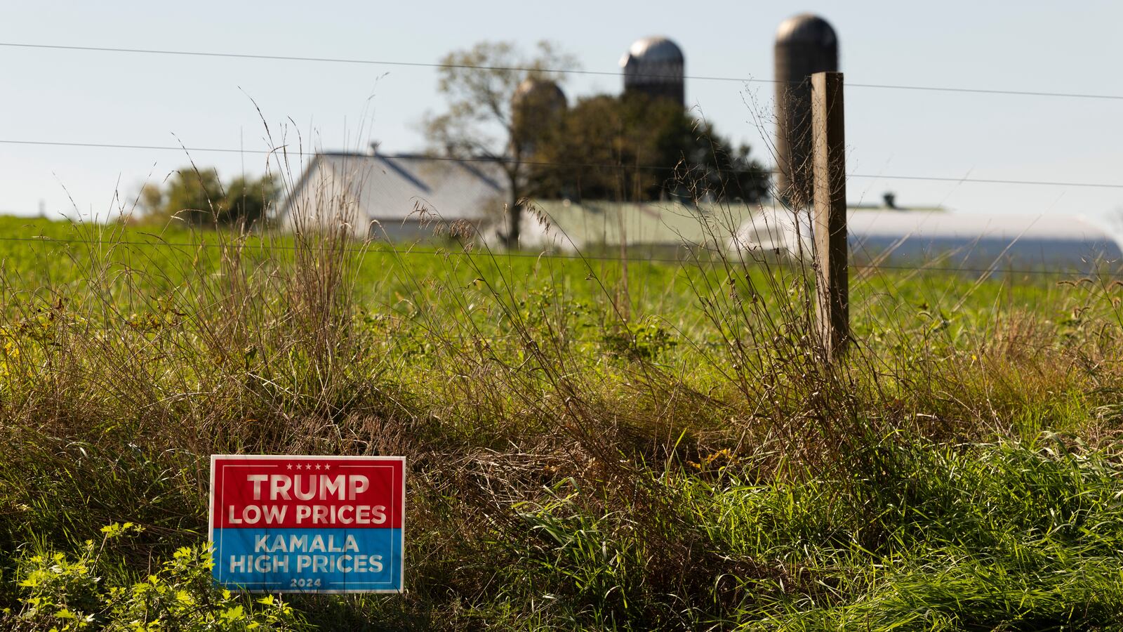 A Trump sign in Lancaster County, PA