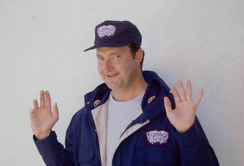 Publicity portrait of American actor Randy Quaid for the film 'National Lampoon's Christmas Vacation' (directed by Jeremiah Chechik), Los Angeles, California, November 18, 1989.