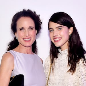 Andie MacDowell and Margaret Qualley attend COS, and Margaret Qualley celebrates L.A. Dance Project's L.A. Dances at L.A. Dance Project on September 21, 2019, in Los Angeles, California.
