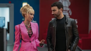 Juno Temple and Brett Goldstein in “Ted Lasso.”