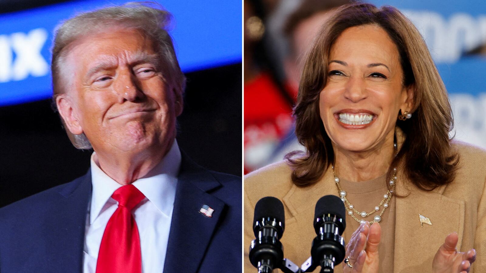 Donald Trump, Kamala Harris