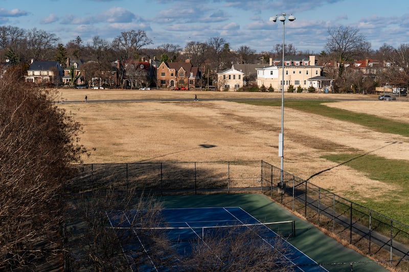 The courts on the edge of the Rock Creek Tennis Center in Washington, D.C on January 8, 2026.