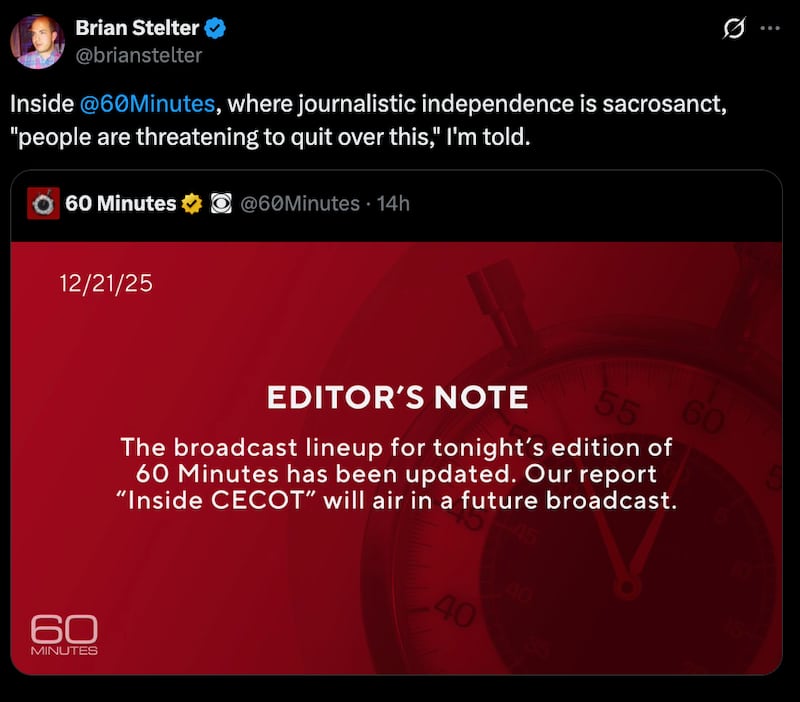 Brian Stelter's post