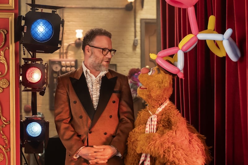 Seth Rogen and Fozzie Bear.