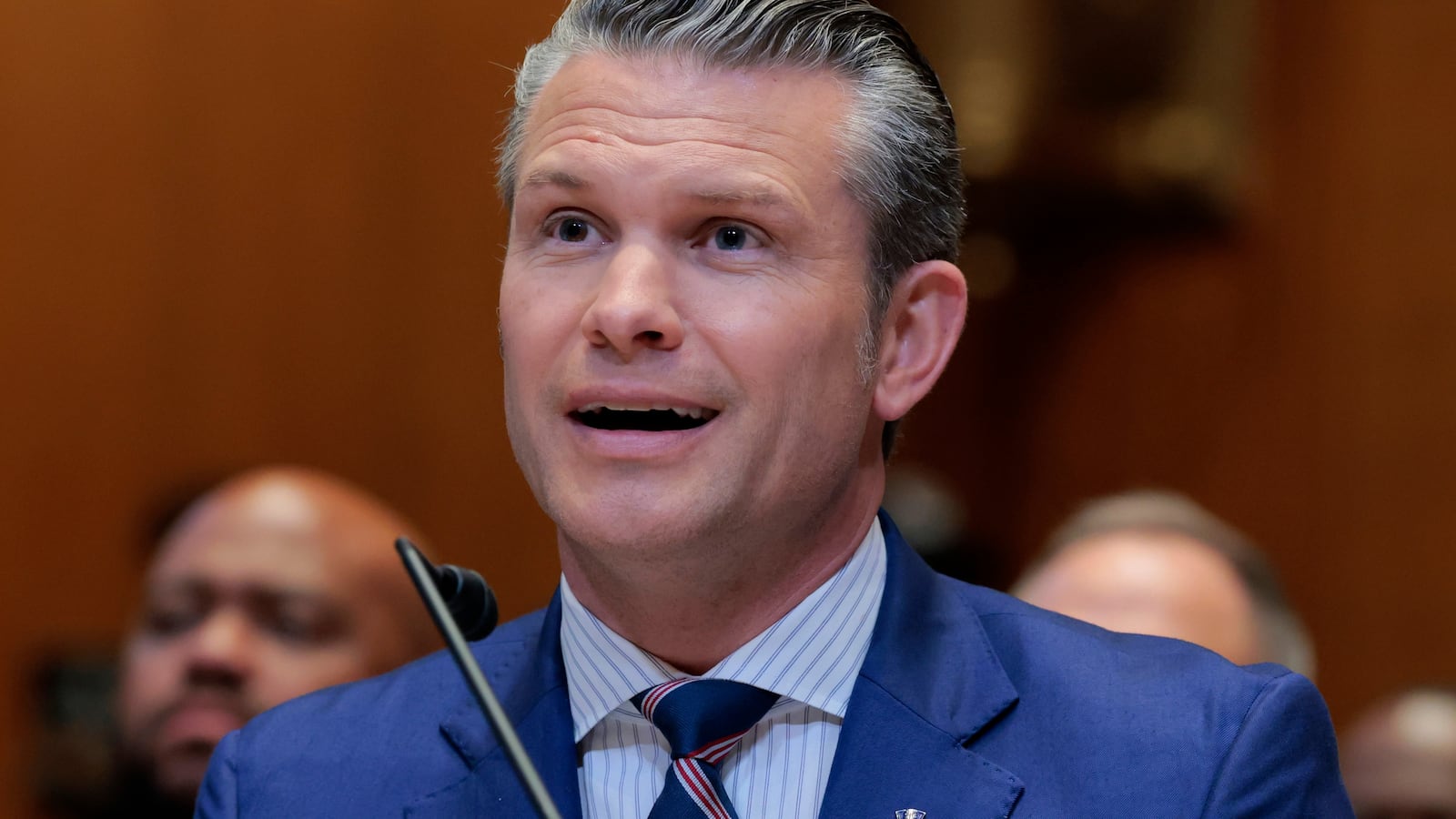 Defense Secretary Pete Hegseth testifies during a hearing before the Senate Appropriations Committee on June 11, 2025 in Washington, DC.
