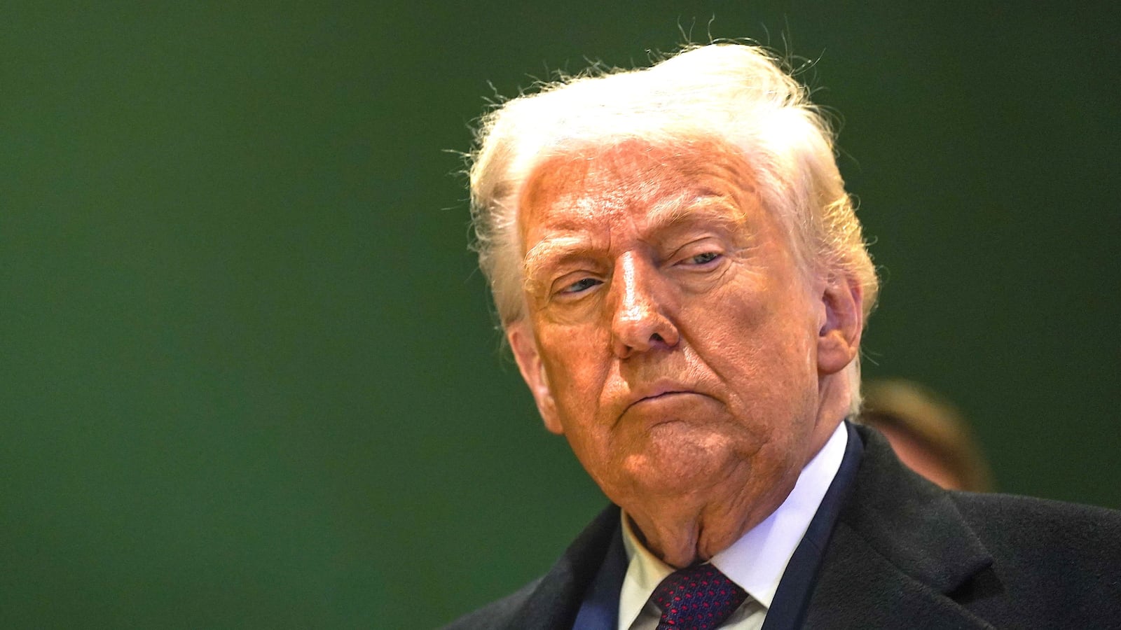 U.S. President Donald Trump is pictured after his meeting with Ukrainian President Volodymyr Zelensky