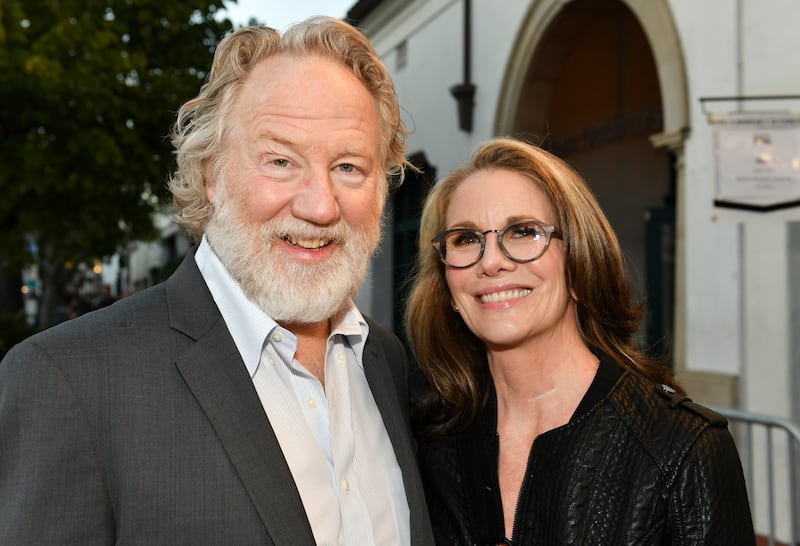 Director/producer Timothy Busfield (L) and producer Melissa Gilbert pose for portrait at the 34th Annual Santa Barbara International Film Festival - "Guest Artist" Photo Call at Metro 4 Theatres on February 07, 2019 in Santa Barbara, California.