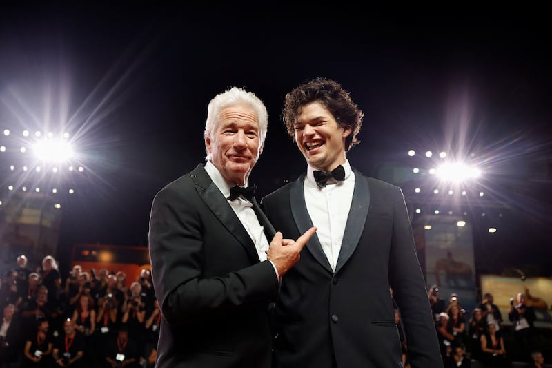 Richard Gere and his son Homer James Jigme Gere